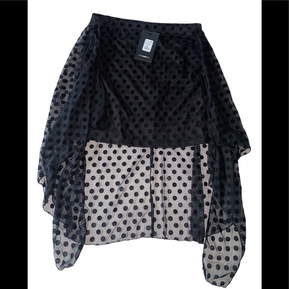 🆕Fashion Nova - Miami vibing mesh tie skirt in black - Picture 4 of 8